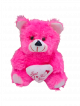 Cute soft plush teddy bear pink