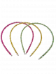 Crystal beads hairband pack of 3
