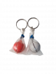 Ball shape keyring pack of 2