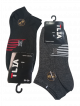 Ankle length Socks(Pack of 2)Grey and black