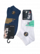 Ankle length Socks(Pack of 2)blue and white