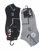 Ankle length Socks(Pack of 2) Black and grey