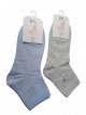 Ankle length Socks(Pack of 2)grey and blue