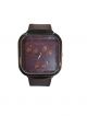 Brown strap with Brown square dial case wrist watch
