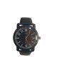 Black strap with Black dial wrist watch for men