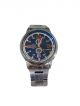 silver color Stainless steel chain with Black dial case wrist watch for Men