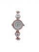 Copper color stainless steel chain wrist watch for women