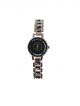 Silver color stainless steel chain wrist watch for women