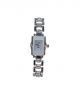 Silver color stainless steel chain wrist watch for women