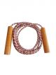 Skipping rope with wooden handle (Red and white)