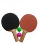 Kids Table Tennis Rackets Set (2 Rackets, 2 Balls)