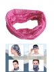 Pink color bandana mask 