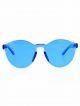 Rim less fancy blue colour sunglasses with UV protection