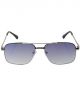 Rectangular  Silver color Metallic frame, Dual color shades sunglasses