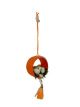 Artificial Hanging Birds with Hanging Nest Showpiece for Home Decoration Pack of 1 (Orange)