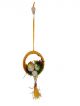 Artificial Hanging Birds with Hanging Nest Showpiece for Home Decoration Pack of 1 (Yellow)