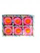 Flower (Sunflower), shape Candle,  Pack of 6 candles (Pink)