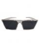 Unisex Black color sunglasses with white frame