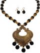 Traditional Black and golden color necklace