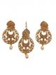 Partywear earrings and mang tika set