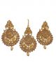 Partywear earrings and mang tika set