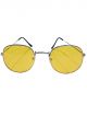 yellow color round shape sunglasses  