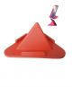 Pyramid Shape Mobile Stand Compatible For All Mobiles And Tablets (Red Color)